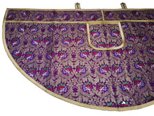 BAROCK BROKAT VESPERMANTEL CHORMANTEL GOLD MESSGEWAND PLUVIALE SAMMELNSWERT!!