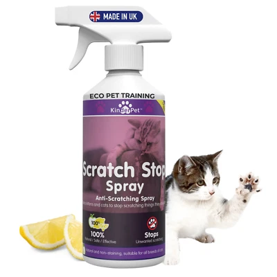 KINDERPET Eco Cat Anti Scratch Spray Stop Cats Scratching Wallpaper Carpet Sofa 1L