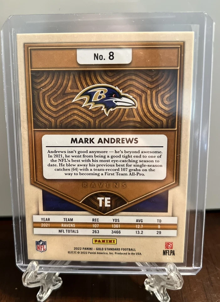2022 Panini Gold Standard Mark Andrews 49/99 - Image 2 of 2