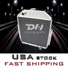 3 Row Aluminum Radiator For 1942-1952 Ford F1 F2 F3 F4 Base 3.7L 3.9L Chevy Eng