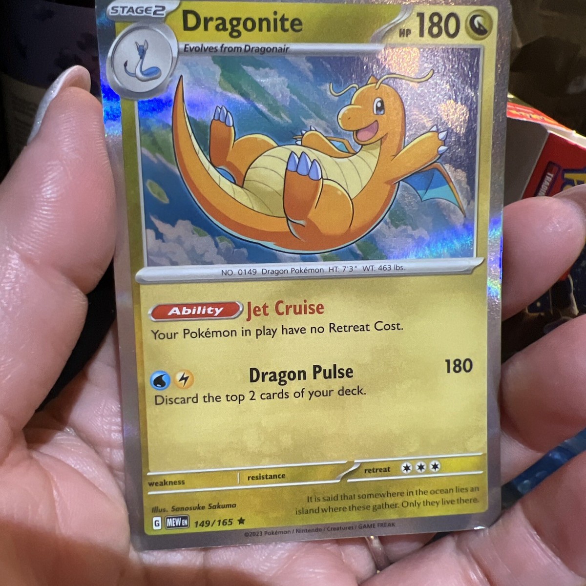 Holo Dragonite 149/165 Rare Scarlet and Violet 151 Pokemon TCG | eBay
