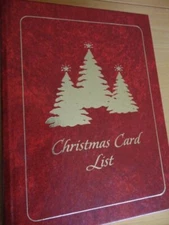 Christmas Card List Book