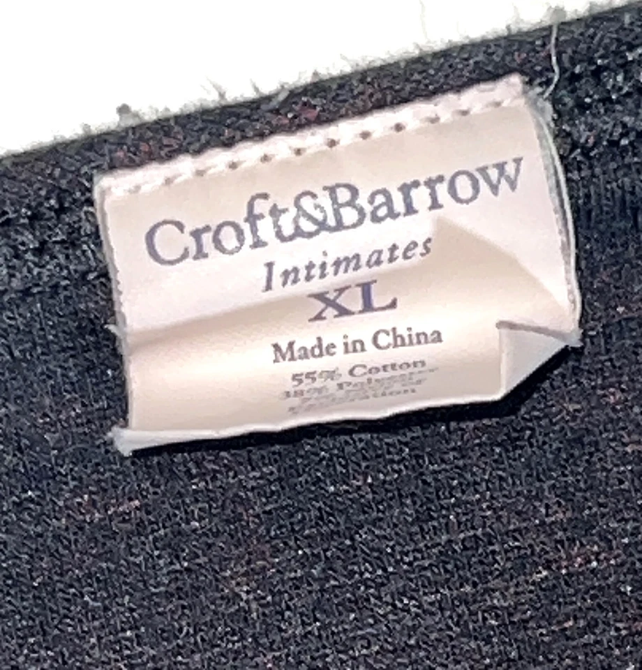 Croft & Barrow Intimates Rojo Negro Floral Copo de Nieve Camisón Largo Pijama XL Foto 4 de 4