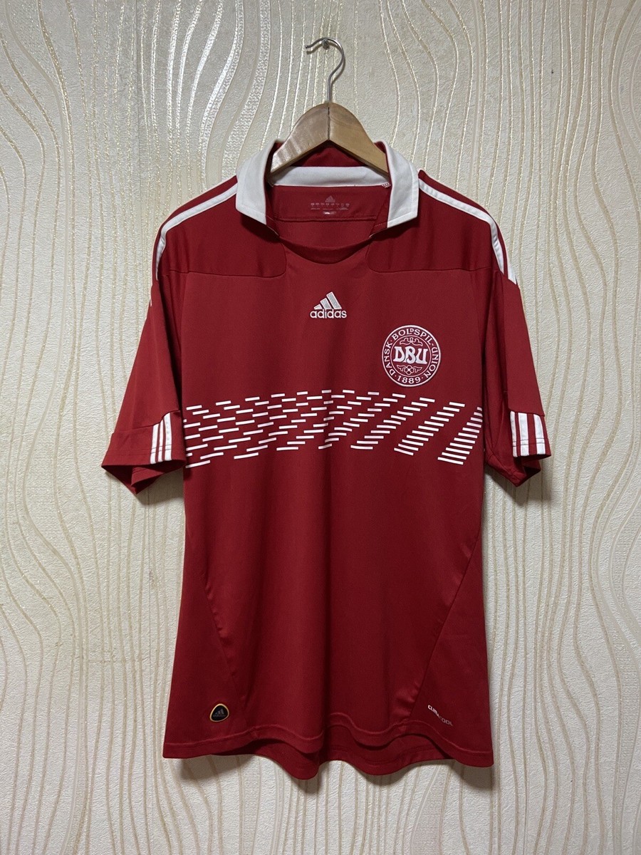DENMARK 2010 2011 HOME FOOTBALL SHIRT SOCCER JERSEY ADIDAS