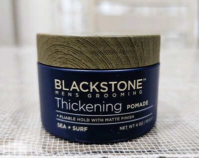 Blackstone Men's Grooming Thickening Pomade SEA + SURF Pliable Hold Matte 4 oz
