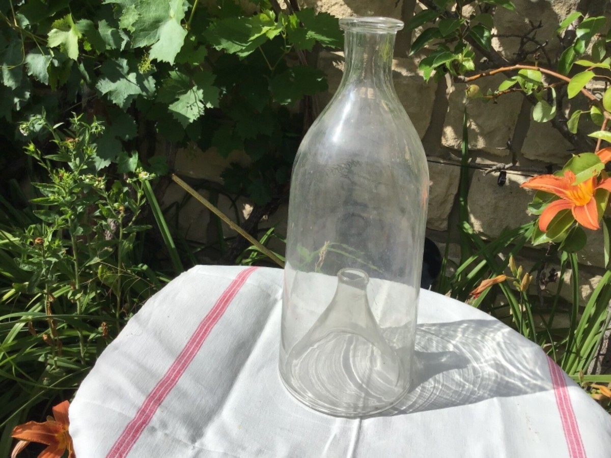 GRANDE BOUTEILLE À Vairons En Verre Soufflé Bullé EUR 60,00 GRANDE BOUTEILLE À Vairons En Verre Soufflé Bullé EUR 60,00