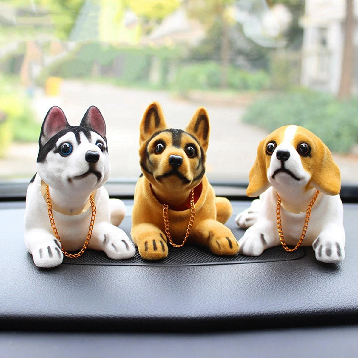 bobble head dog car dashboard doll