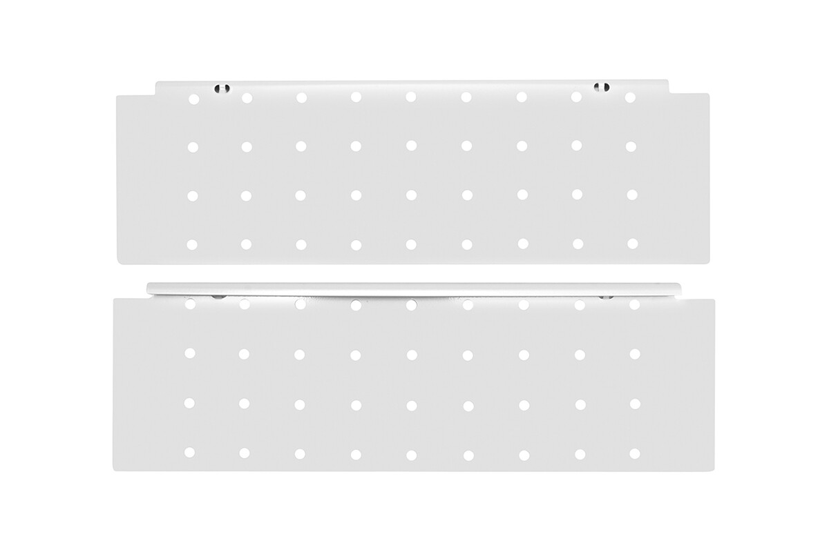 Perforated Sides for Soft Close Kitchen Drawer Box Modern Box Runners - White