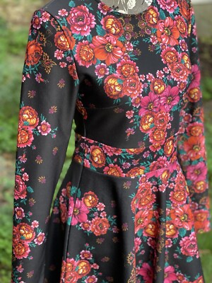 Torn by Ronny Kobo Floral Black Long Sleeve Dress Size:8 | eBay Torn by Ronny Kobo Floral Black Long Sleeve Dress Size:8 | eBay