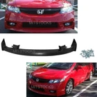 For 09 10 11 2009 2010 2011 Civic 4D Mugen Style ADD-ON Front Bumper Lip Spoiler