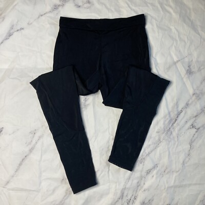 Balera Black Dance Leggings Pants Womens Small Adult Mesh Cutouts Workout J26