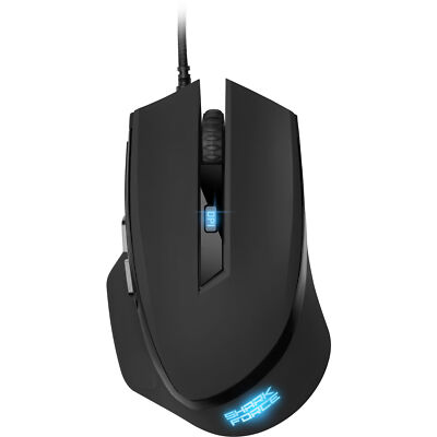Sharkoon SHARK Force II, Gaming-Maus, optisch, 4200dpi, USB, 6 Tasten, schwarz