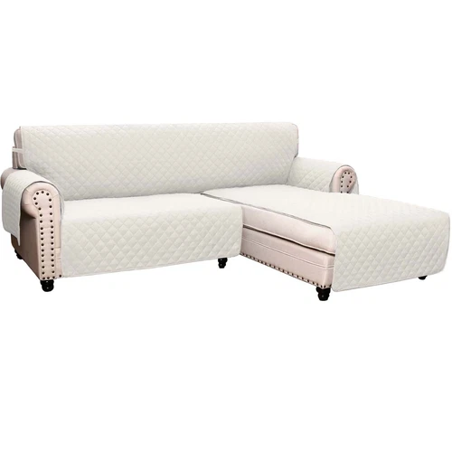 Eck Schlafsofa Bezug Wende Schnitt Chaiselongue Wasserdicht Schutz L Form - Bild 58 von 134