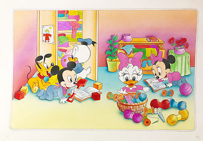 Walt Disney Studio Grand Dessin Original Couleurs Les Decouvertes De Daisy Ebay