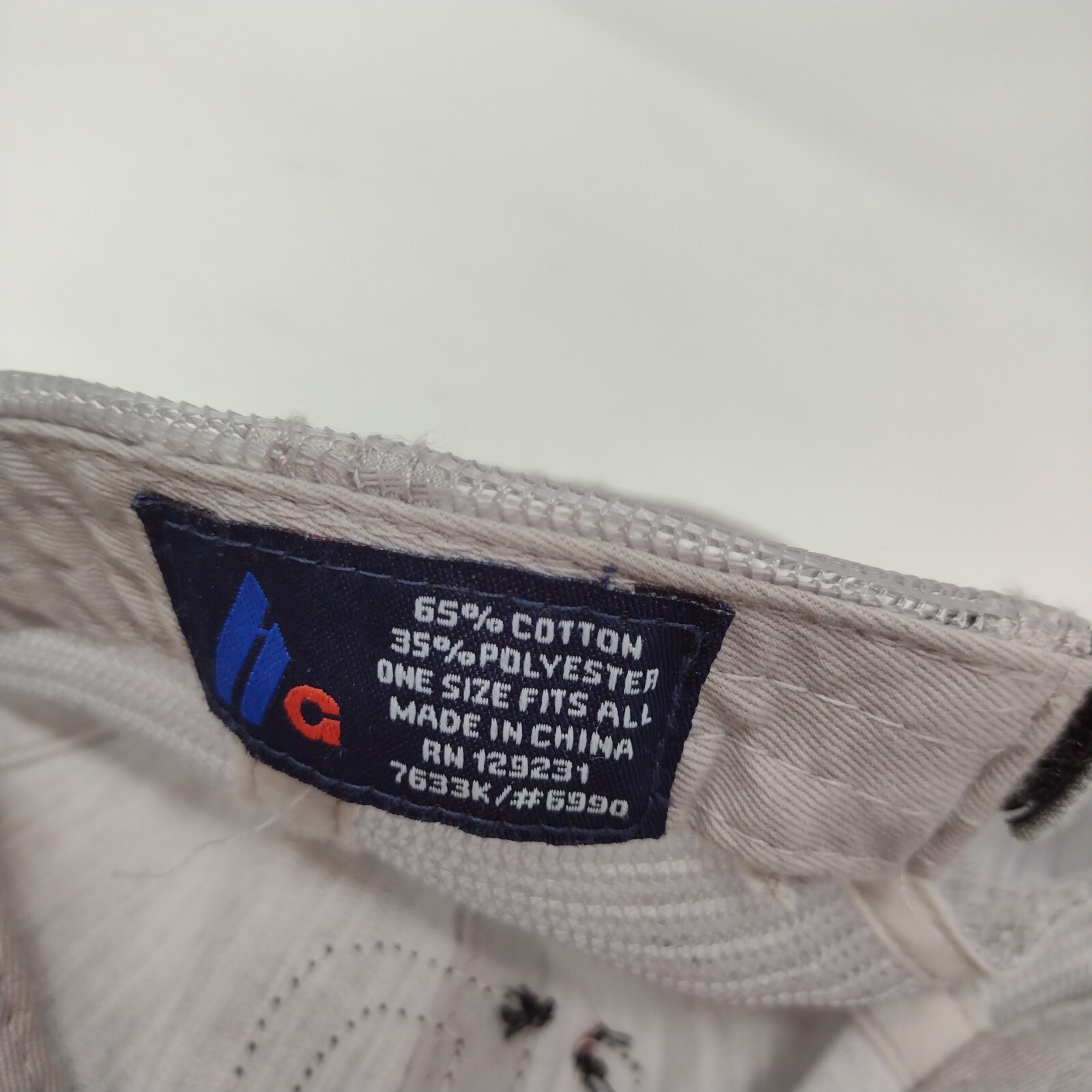 ID Patch Strapback Mesh Back Trucker Hat Gray OSF… - image 8