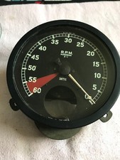 1258 Jaguar Mkvii Mk7 Tachometer Rev Counter Anticlockwise.