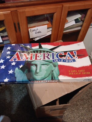 AMERICA IN A BOX Board Game Late For The Sky 100% Complete 100% Fun