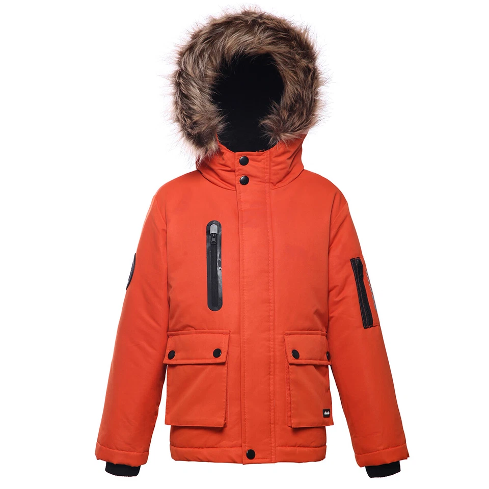 Chaqueta Parka Cálida para Niños Rokka&Rolla Sherpa Polar con Capucha de Piel Invierno Abrigo para Nieve Foto 3 de 4