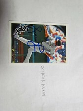 2010 Topps Andruw Jones Signed Baseball Card Beckett Pre-Certified 