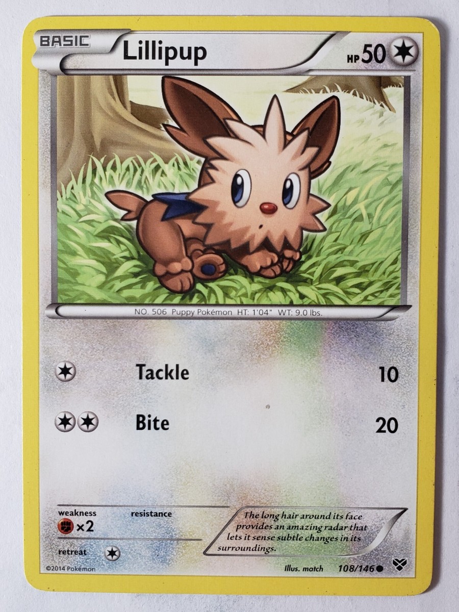 Lillipup 108/146 LP - XY Base Set Pokemon Card - $2 Combined