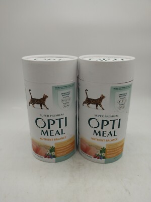 2 Opti Meal Super Premium Adult Cat Food Vit Miner NEW 01/2024.   127