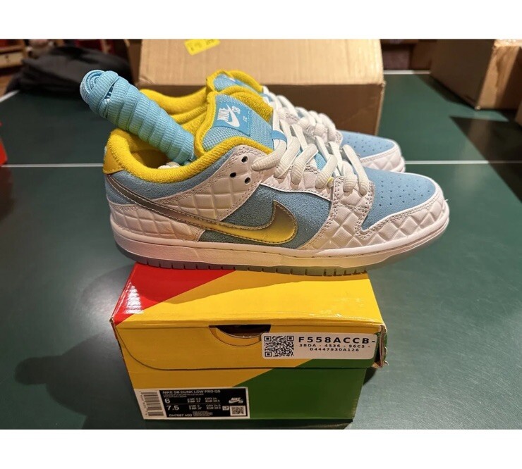 スニーカー Nike SB Dunk Low Pro FTC Lagoon Pulse (2021) AW 21 Nike SB Dunk Low Pro FTC Lagoon Pulse Size 10 DH7687-400