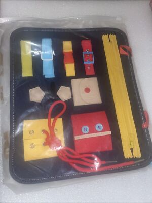 Busy Board Montessori Spielzeug für Kleinkinder sensorisches Spielzeug Lernen grundlegende Kleid Fähigkeiten-