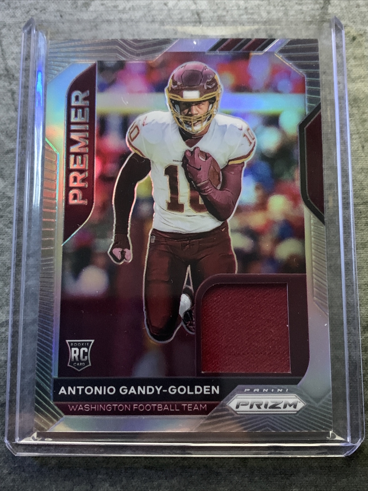 2020 Panini Prizm Antonio Gandy-Golden Premier Jersey Relic #25