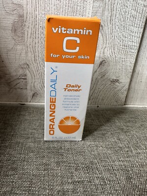Orange Daily Vitamin C for Your Skin Daily Toner Restore Nutrients 6 fl oz