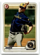 2020 BOWMAN PROSPECTS ZACK BROWN MILWAUKEE BREWERS #BP-34