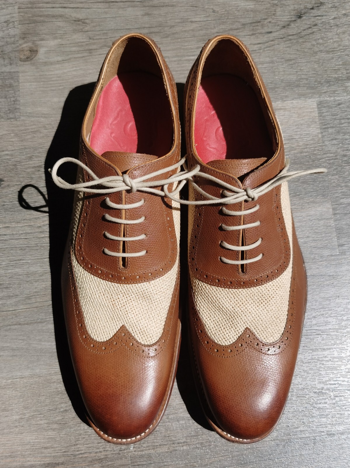 NEW Grenson two tone Oxford shoes UK9F US10D Made in England eBay