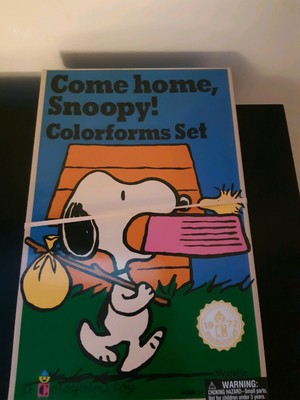 come home snoopy colorforms