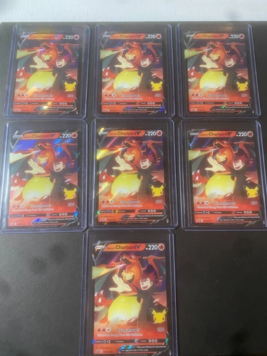 Pokemon TCG Lance's Charizard V #SWSH133 Celebrations Near Mint Rare Holo Promo