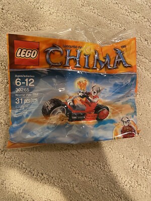 LEGO LEGENDS OF CHIMA: Worriz' Fire Bike (30265) Polybag - New & Factory Sealed!