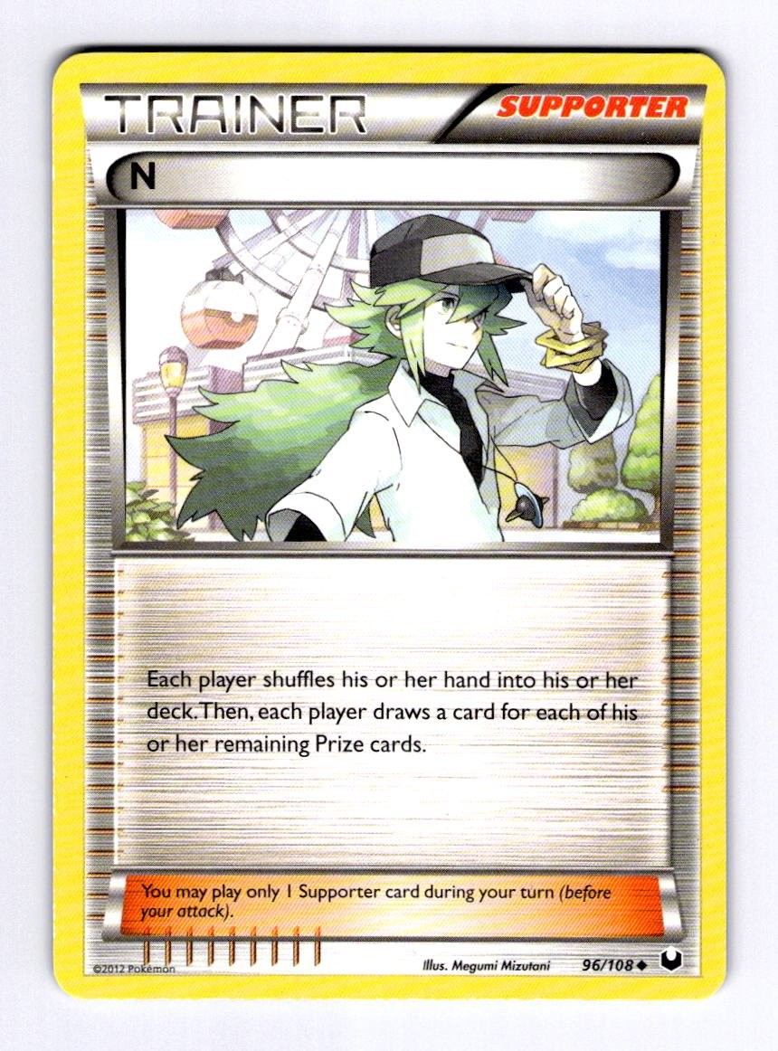 N (Supporter) Dark Explorers #96 (2012) Uncommon NM Pokemon