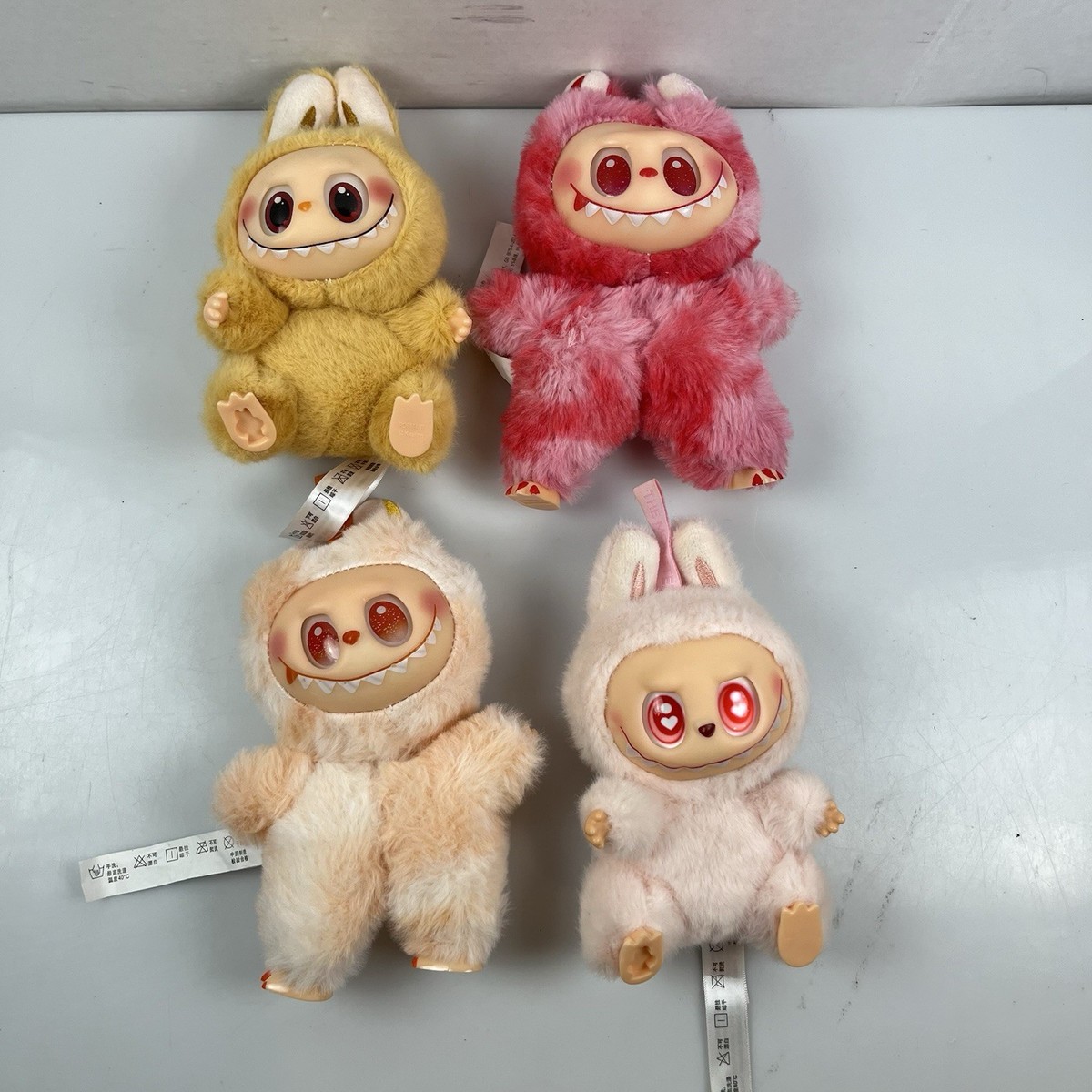 POP MART The Monsters Plush Toy & Keychain LOT of 4 Labubu Mixed