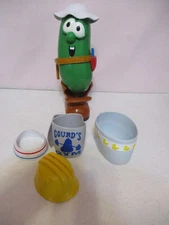 Veggie Tales-Larry Dress Up-Mix Up-9 Pieces-Vintage-As Shown