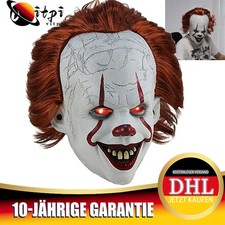 IT Pennywise Clown Maske für Erwachsene Kinder Halloween Karneval Horror Partys