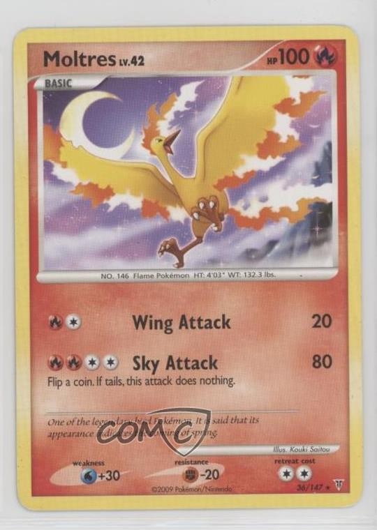Moltres Pokémon Platinum Supreme Victors #36 2009