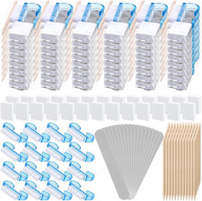 100 Sets Professional Disposable Manicure Kit Basics 4 Piece Nail Kit Wood Nail