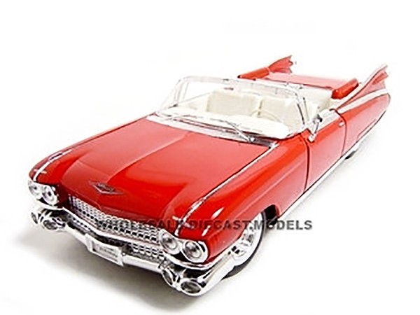 1959 CADILLAC ELDORADO BIARRITZ RED 1/18 DIECAST MODEL CAR BY
