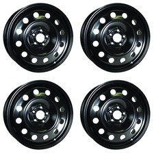 Set Of 4 18 Black Steel Wheels Rims For Ford 5x108 Ytgw Genuine 5lug