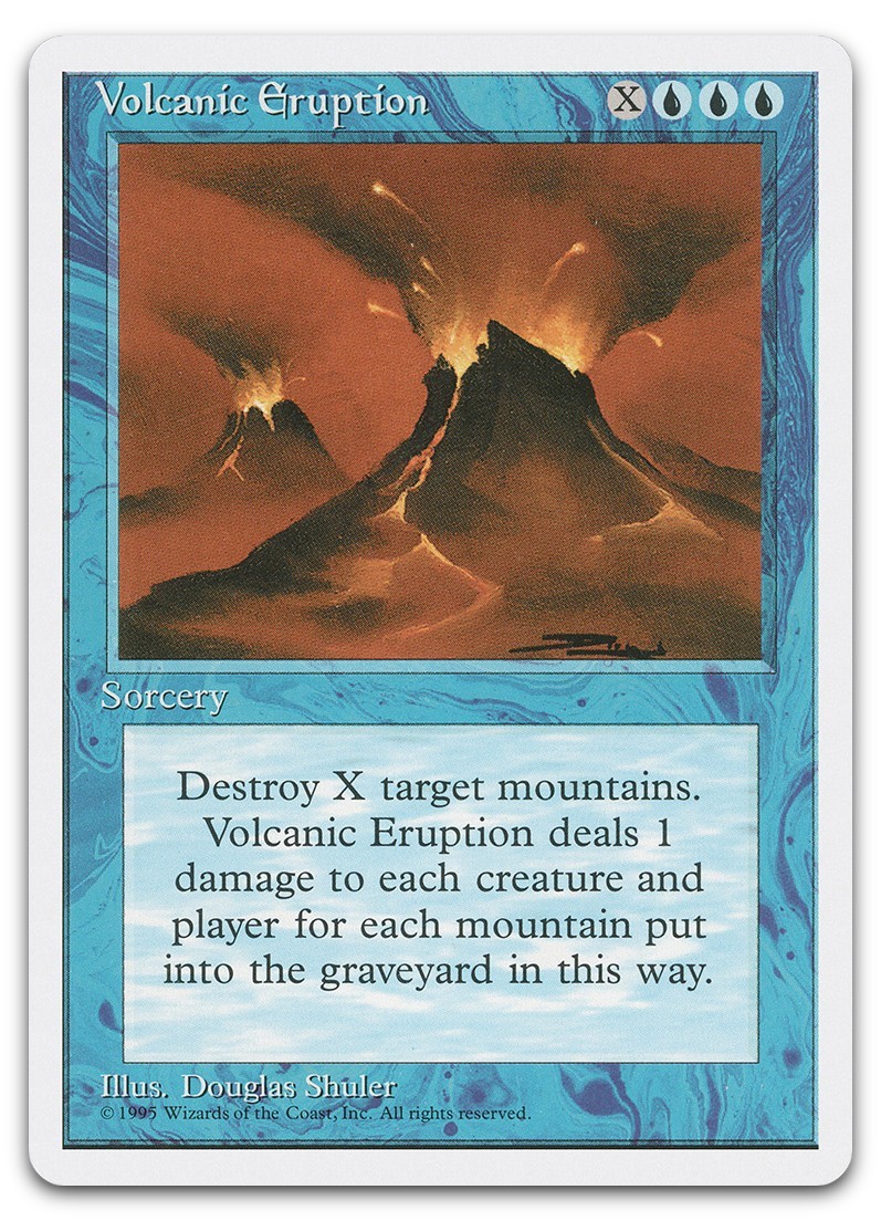 Volcanic Eruption (LP) Fourth Edition 4ED Magic MTG