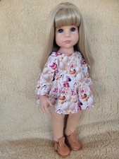 Handgemachte Puppenkleidung Kleid mit Leggins für 46-50cm Götz Jessica,Hannah