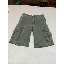 Vintage 90's Y2K Cargo Supply Mossimo Mens 30 Shorts Skater Grunge Retro Green