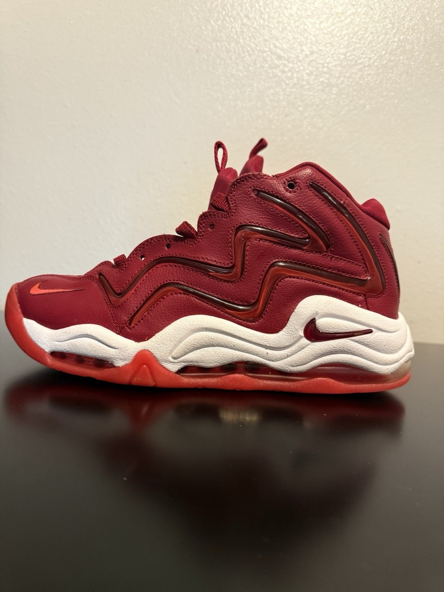 Nike Air Pippen Men's Noble Red Sneakers No Laces No Laces
