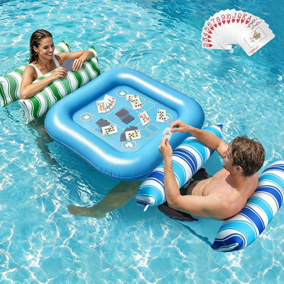 Jasonwell Pool Float Hammock Chair 2-Pack Floating Table