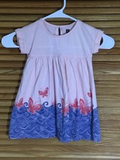 Tea Collection Infant Size 18-24 Months Pink Short Sleeve Dress YS-821