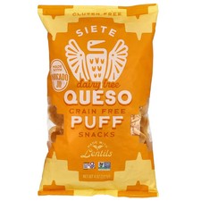 Grain Free Puff Snacks, Queso, 4 oz (113 g)