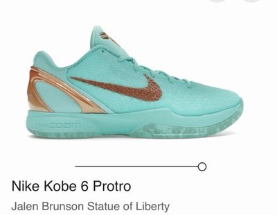 Nike Kobe 6 Pronto Jalen Brunson Statue Of liberty  Mens6/Womens7.5